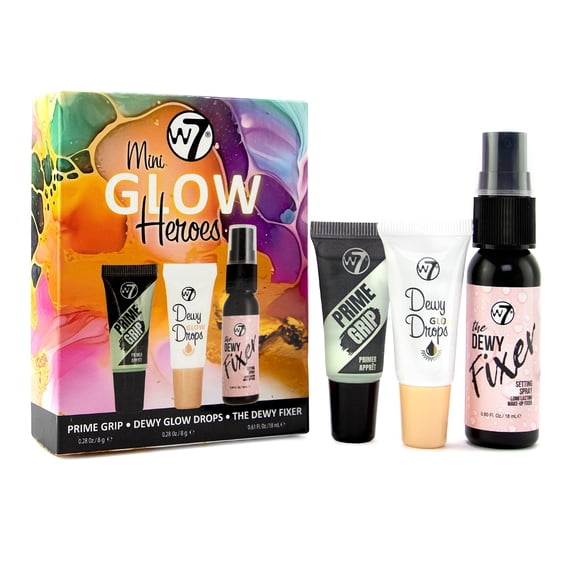 Set de Maquillaje W7 Mini Glow Heroes (Tamaño de Viaje)