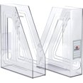 thumbnail image 2 of duomi-Magazine File Holder, Durable Rack, Space-Saving Organizer (Plastic) (Clear Crystal Color) (2 pack), 2 of 4