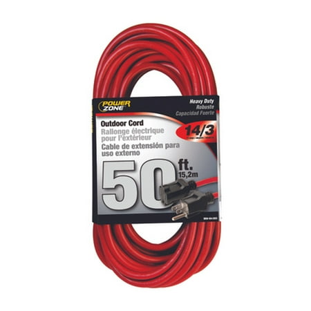 

1unitGJGA-8878 Power Zone OR514730/506730 Outdoor Extension Cord 14/3 50 Foot
