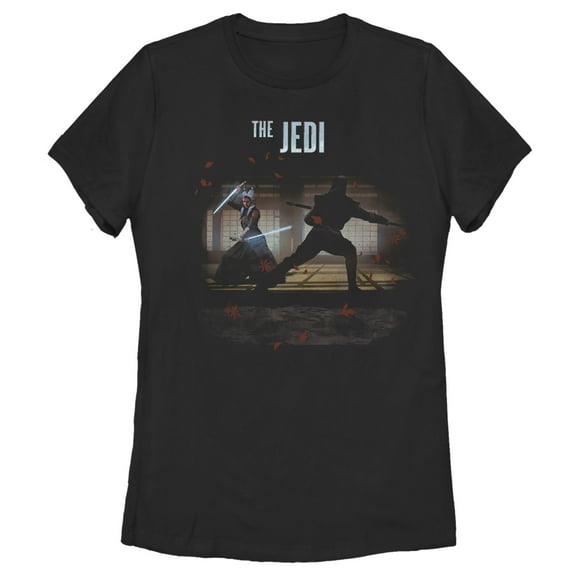 Women's Star Wars: The Mandalorian Ahsoka The Jedi Graphic Tee Black Medium