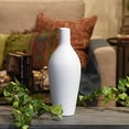 thumbnail image 2 of Urban Trends Collection 53037 Ceramic Bottle Vase with Short Neck, White - Small, 2 of 2