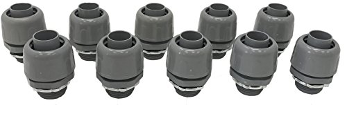 10 pack 3//4 Non-Metallic Straight Connector