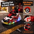thumbnail image 5 of Boys Cartoon Race Car LED Light Up Sneakers, Soft Non-Slip Sole Casual Shoes for Daily School & Outdoor Kids Wear, 5 of 10