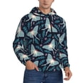 thumbnail image 2 of Daiia Glowing Butterfly for Men's Fashion Hoodies & Sweatshirts with Kangaroo Pocket Hooded Sweatshirt Breathable & Moisture Wicking-Small, 2 of 7