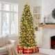 thumbnail image 4 of 6-foot pre-lit slim artificial christmas tree con 400 warm blanca lights, 4 of 7