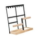 thumbnail image 5 of Organizador de joyas, soporte para pendientes, soporte para collares con base de madera Beige, 5 of 9