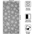 thumbnail image 2 of Grey Gray Winter Snowflake Hand Towels for Bathroom Set of 2 Christmas Print Holiday Xmas Themed Decorative Handtowels Soft Absorbent Bath Towel for Home Guest Room Hotel Gym Spa, 2 of 3