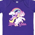 thumbnail image 4 of Inktastic Little Sister Unicorn Girls Baby Bodysuit, 4 of 5
