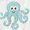 Octopus, variant on Luvable Friends Baby Woven Terry Bathrobe and Slippers, Blue