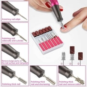Nail Drill Machine, 30000rpm Professional Rechargeable Nail Drill Kit with 2000mAh Phone Power Bank