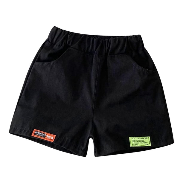 Odeerbi 2-8 Años Niños Niñas Bermudas Deportivas de Verano Pantalones Cortos de Algodón Casual Cómodos Cintura Elástica