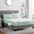 thumbnail image 4 of American Home Collection Brushed Microfiber Sheet Set, Deep Pocket Extra Soft Sheets & Pillowcases Set, 4 Pieces, Full, Mint, 4 of 7