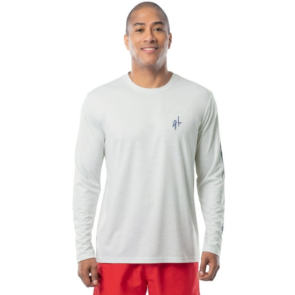 GH BY GUY HARVEY Men's Long Sleeve Performance Saltwater Fishing Shirt, Sizes:M-2XL