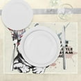 thumbnail image 3 of Ambesonne Animal Place Mats Set of 4, Tribal Feathers and Dog, Standard Size, White Black, 3 of 6