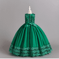 thumbnail image 2 of Girl's Formal Lace & Tulle Dress - Flower Girl, Bridesmaid, Party Gown for Weddings, Pageants, Special Occasions, 2 of 6