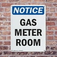 thumbnail image 4 of (2 Pack) Gas Meter Room OSHA Notice Sign 7 Inch X 10 Inch Indoor / Outdoor Rust-Free Aluminum Metal Signs for Workplace, Workshop, and Construction Site, Made in the USA, 4 of 8