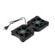 thumbnail image 1 of Almohadillas de enfriamiento USB Cateissary plegables para computadora portátil ventilador dual color negro, 1 of 6