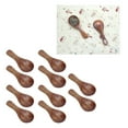 thumbnail image 4 of Cucharas Pequeñas De Madera, 10 Piezas Sólidas Schima Superba Cucharadita De Miel De Madera Compacta Para Café Para Té, 4 of 7
