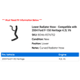thumbnail image 2 of Lower Radiator Hose - Compatible with 2004 Ford F-150 Heritage 4.2L V6, 2 of 2