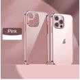 thumbnail image 1 of Funda de silicona suave transparente chapada de lujo para iPhone 14 Plus 13 11 12 Pro Max Mini XR X XS 8 7 Plus funda transparente a prueba de golpes Tan Jianjun unisex, 1 of 2