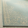 thumbnail image 3 of SAFAVIEH Outdoor LND180L Linden Collection Cream / Aqua Rug, 3 of 7
