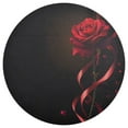 thumbnail image 3 of Ryvnso Rose Flower Round Plate Mats Dining Table Placemat Set of 4 for Holiday Decoration, 3 of 7