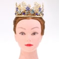 thumbnail image 2 of Tiara Impreso con Mariposa con Diamante Artificial Decoración de de Halloween Disfraz de Cumpleaños Azul profundo, 2 of 9