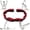 Red, variant on Fitness Resistance Band, Number Stretch Band with Clear Markings, 8-Section Elastic Training Band for Stretching, Yoga & Strength Training