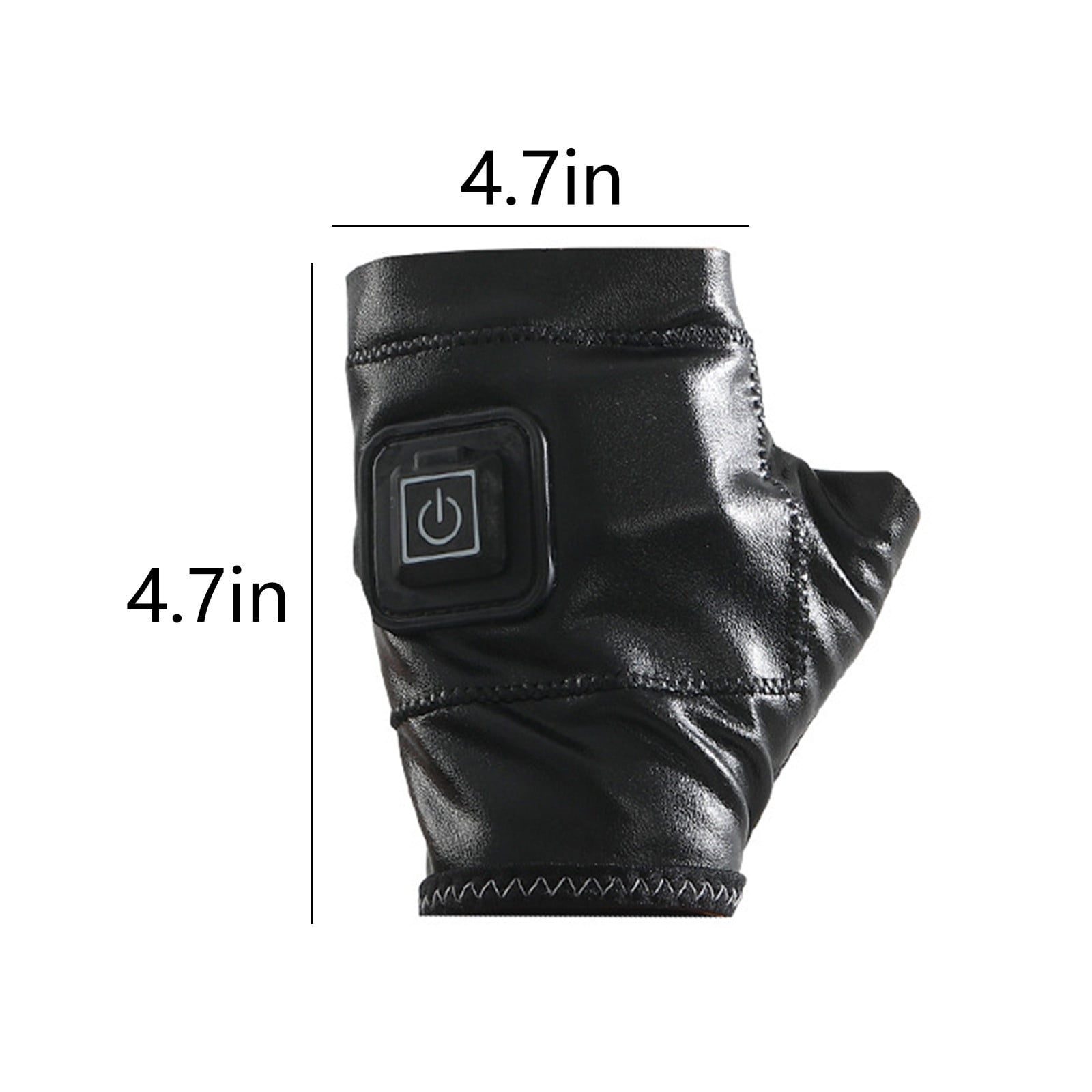 Smart Heating Gloves Three-Speed Temperature Control USB Powered Half-Finger Hand Warmer Soft Milk Silk Safe Winter Office Home Gaming Outdoor Use