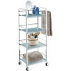 4 Shelf Cart w/ Towel Bar
