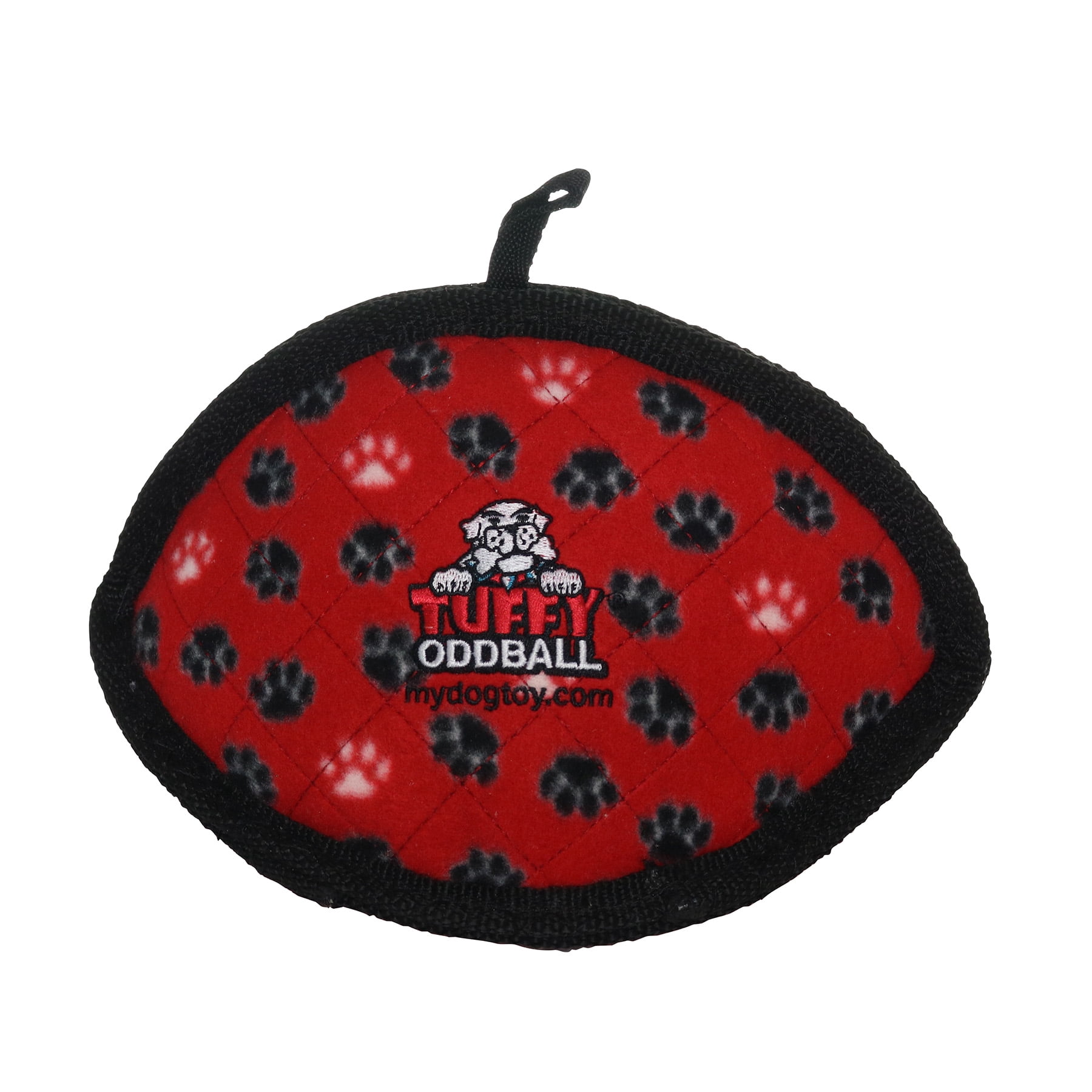 TUFFY® Ultimate Odd Ball Red Paw, 2-Pack, Durable Plush Dog Toys