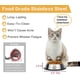thumbnail image 4 of Zhuge Cuencos de acero inoxidable para gatos, platos de comida y agua para gatos, cuenco apilable antideslizante para mascotas para gatos,cachorros y perros pequeños (paquete de 3, pata de gato), 4 of 5
