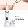thumbnail image 6 of YAHHU Portable Electric Nail Drill Machine 15000 RPM 3 Gears CW CCW Rotation Rechargeable Polishing Kit with 12 Grinding Heads, White, 6 of 9