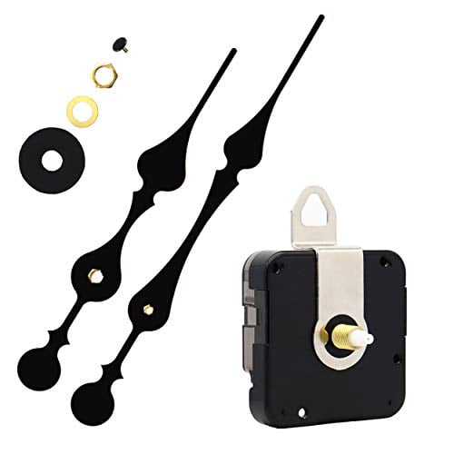 12888 Quartz DIY Wall Clock Movement Mechanism DIY Repair Parts Replacement Fit Dials up to 40 cm（15.7 Inches ） in Diameter.