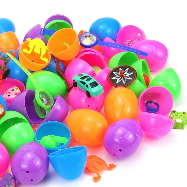 Huevos De Pascua Rellenos Con 48 Juguetes Sorpresa – Set De 48 Piezas Para Búsqueda De Huevos, Regalos Y Decoración