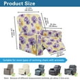 thumbnail image 7 of Xoenoiee Purple Daisy Flower Print Recliner Chair Covers 4-Pieces Recliner Covers Stretch 1 Seat Reclining Chair Cover Washable Lazyboy Recliner Covers Furniture Protector for Living Room, 7 of 7