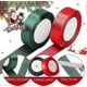 thumbnail image 3 of 2 Rolls Red Dark Green Christmas Satin Ribbon, 3 of 5