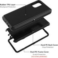 thumbnail image 2 of HSHDLDF Samsung Galaxy A71 4G Case, Samsung Galaxy A71 4G Case Soft TPU Hard PC Heavy Duty Shockproof 3 Layer Cover for Samsung Galaxy A71 4G (All Black), 2 of 5