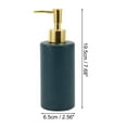 thumbnail image 4 of Unique Bargains 1 Pc Classic Cylindrical Soap Pump Dispenser for Hotels 350ml Gold Tone Blue, 4 of 6