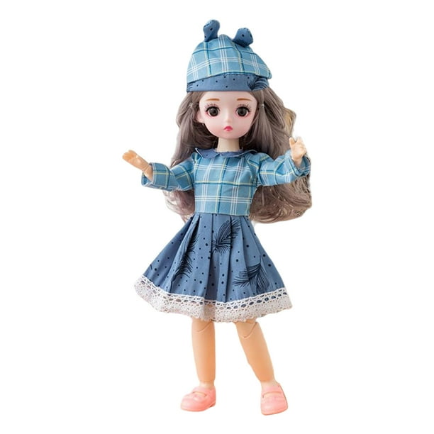 Muñecas BJD 1/6 y cabello enraizado con conjunto completo, peluca, accesorios para el cabello de 12 pulgadas Estilo A