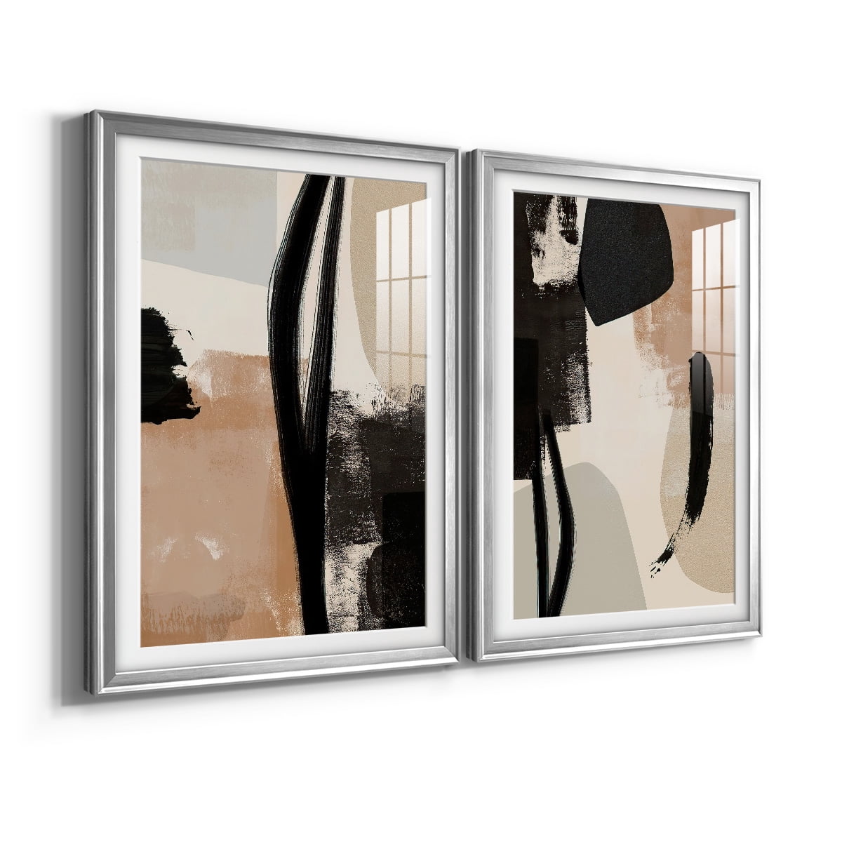 Wexford Home Selective Arrangement I Premium Framed Print, 30.5" x 42.5" - Ready to Hang, Silver (Set of 2)