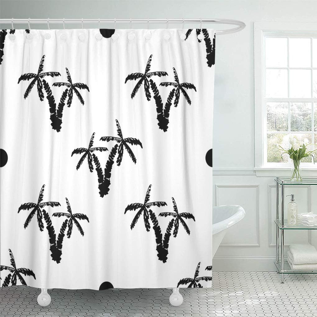 KSADK Palmtree with Palm Trees Summer Branch Shower Curtain Bathroom