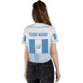 thumbnail image 5 of Lotusprinthandmade Personalized Guatemala Flag Crop Top Baseball Jersey for Women XS-XL Multicolor, 5 of 7