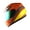 Spider Orange, variant on WOW Motorcycle Full Face Helmet Street Bike BMX MX Youth Kids HKY-B15 Spider Pink