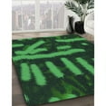 thumbnail image 2 of Ahgly Company Indoor Round Patterned Dark Forest Green Area Rugs, 3' Round, 2 of 6