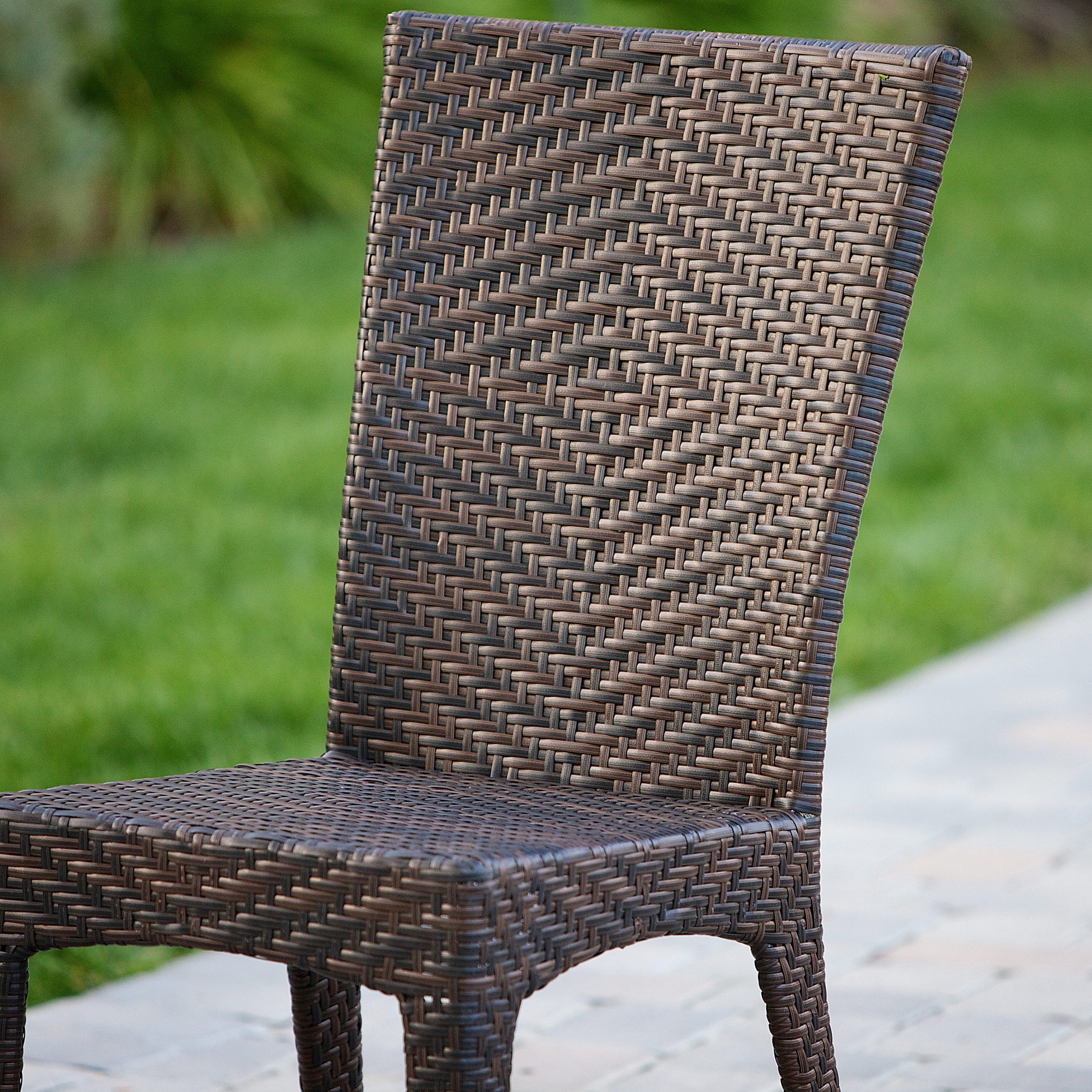 Better Homes Gardens Outdoor Wicker Chairs Brown Set of 2