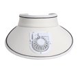 thumbnail image 1 of Sombrero de visera con ventilador Sombrero de ventilador de refrigeración Sombrero de protección solar Recargable Sombrero de ventilador de visera Blanco, 1 of 9