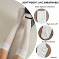 thumbnail image 2 of LDU Knee High Socks for Women,High Elasticity Lightweight & Breathable Calf Socks,3-Pair Pack, 2 of 6