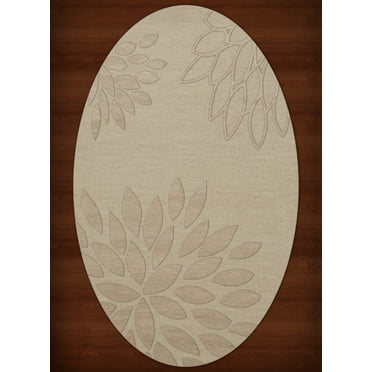 Dalyn Dover Area Rug DV17 Dv17 Linen Floral Leaves 12' x 15' Oval