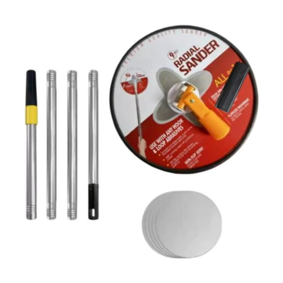 koolsoo Drywall Pole Sander 9 inch Radial Wall Sander,Hand Tool,Professional,Labor Saving Round Drywall Sander for Painting Projects